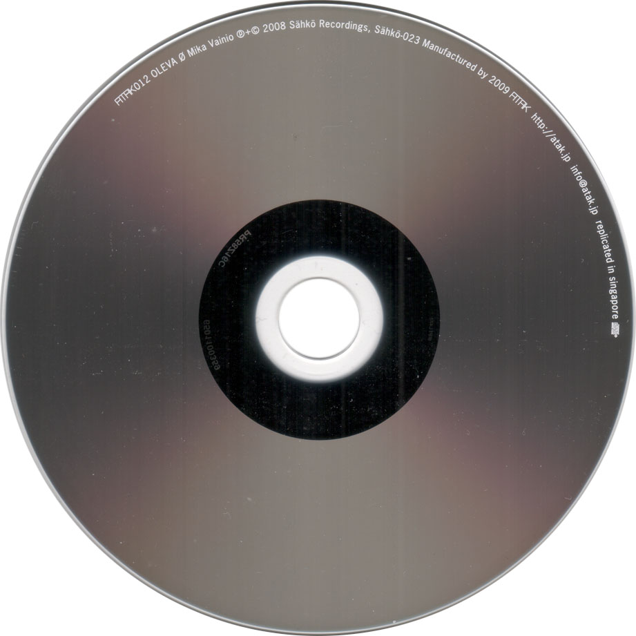 Cartula Cd de Mika Vainio - Oleva