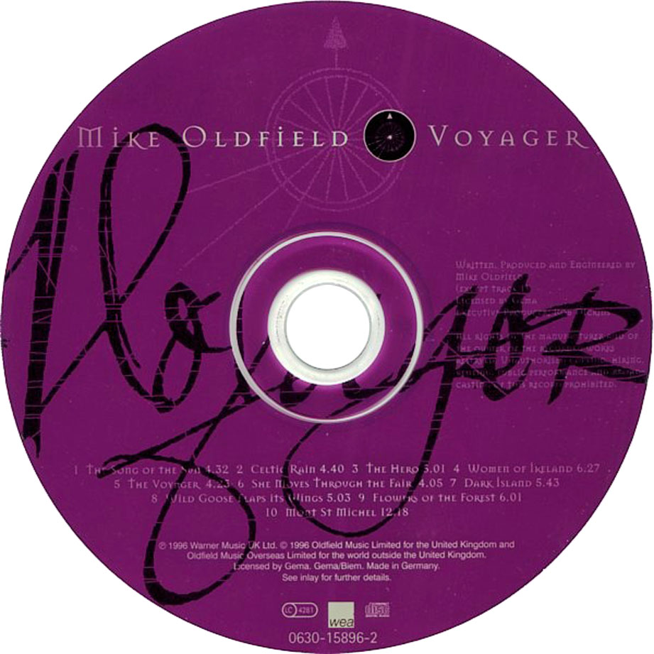 Cartula Cd de Mike Oldfield - Voyager
