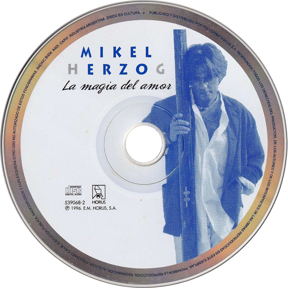 Cartula Cd de Mikel Herzog - La Magia Del Amor