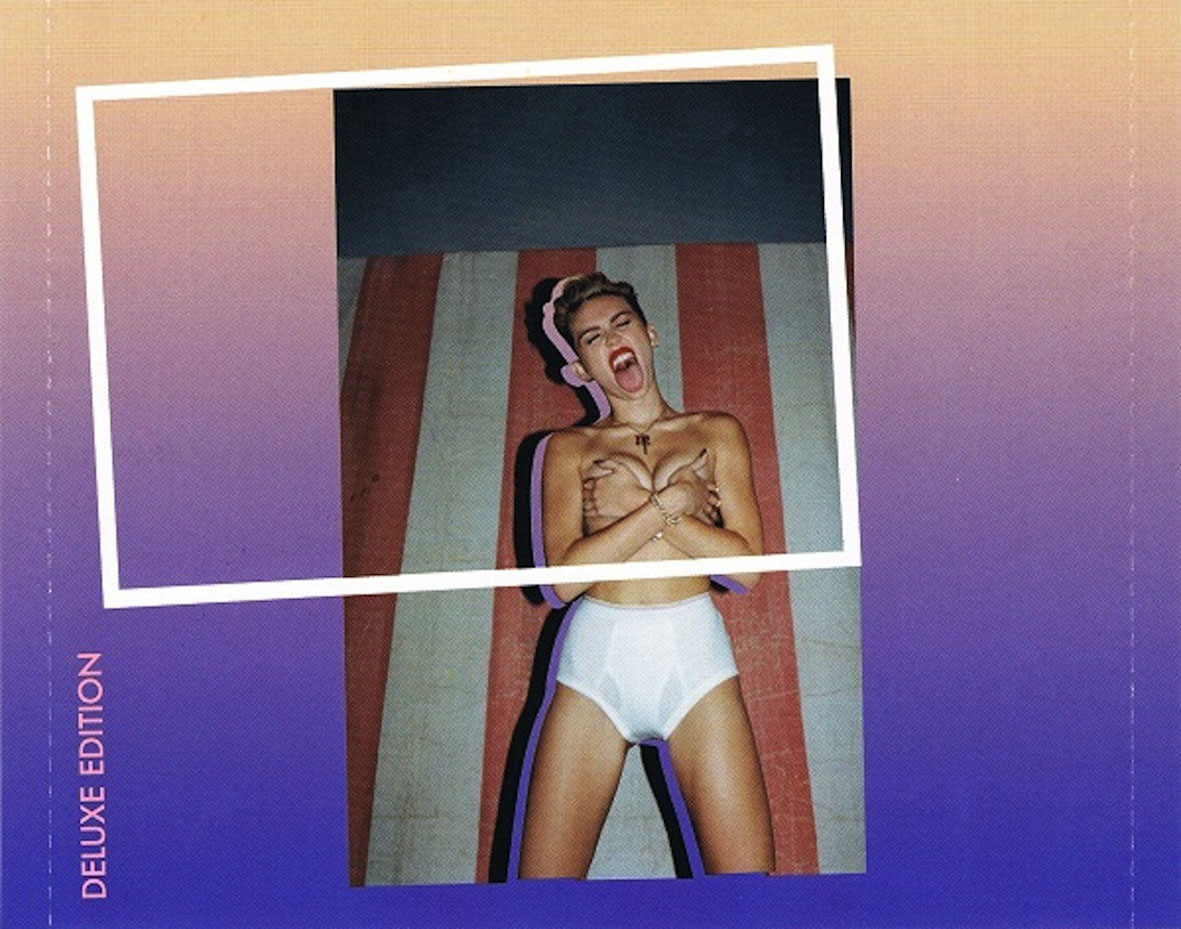 Cartula Interior Trasera de Miley Cyrus - Bangerz (Deluxe Edition)