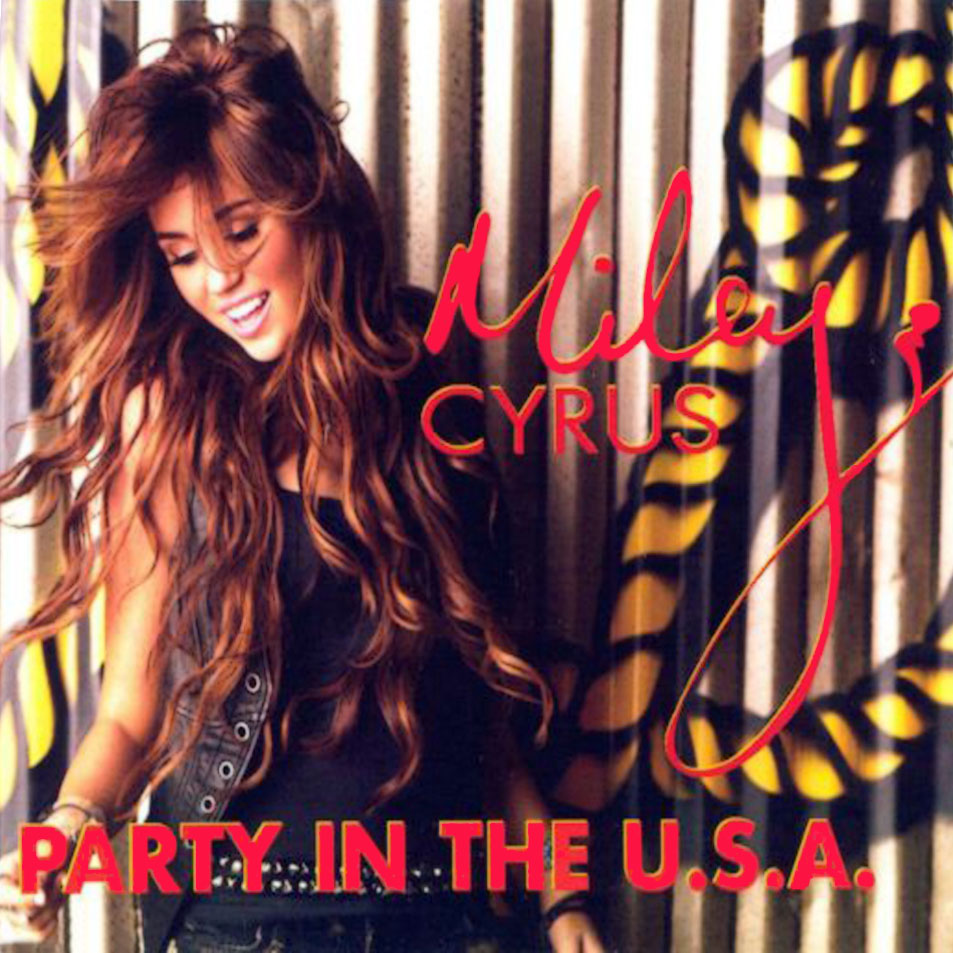 Cartula Frontal de Miley Cyrus - Party In The Usa (Cd Single)