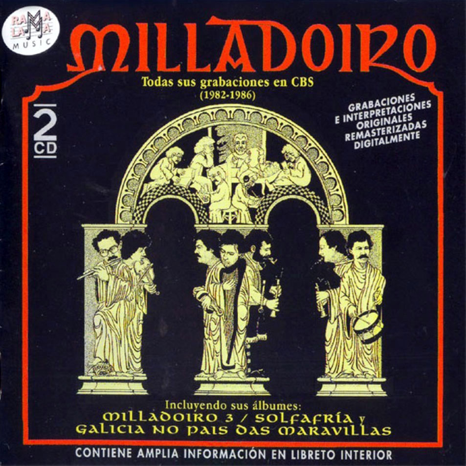 Cartula Frontal de Milladoiro - Todas Sus Grabaciones En Cbs (1982-1986)