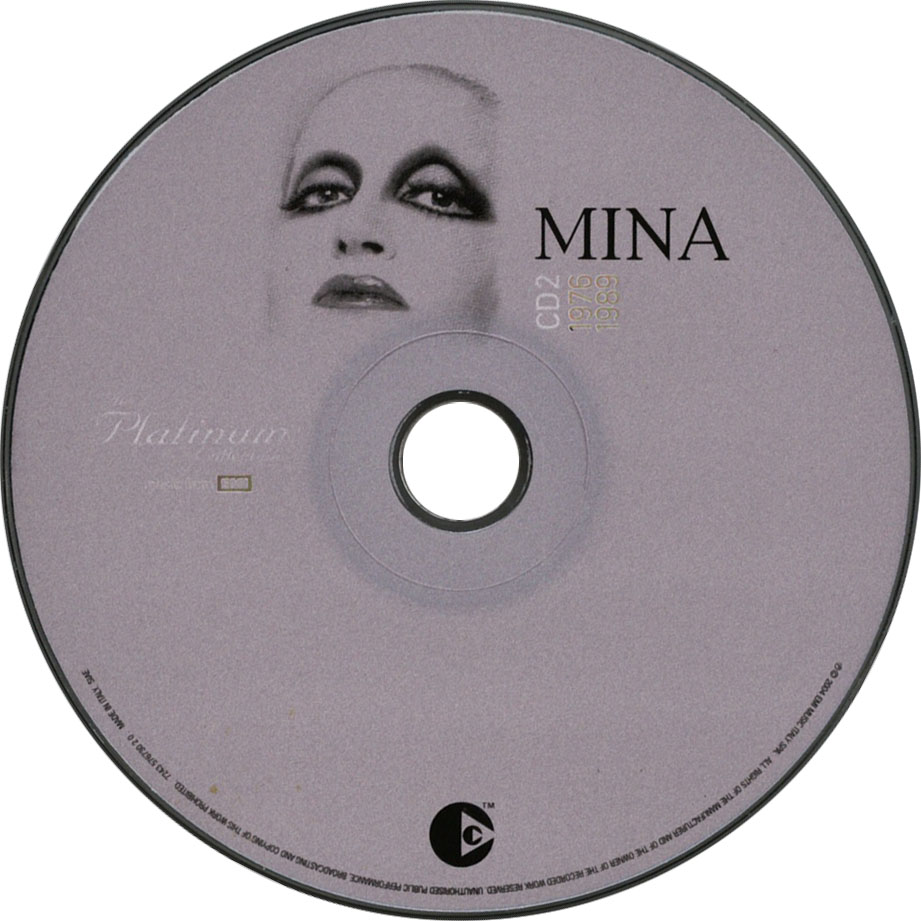Cartula Cd2 de Mina - The Platinum Collection