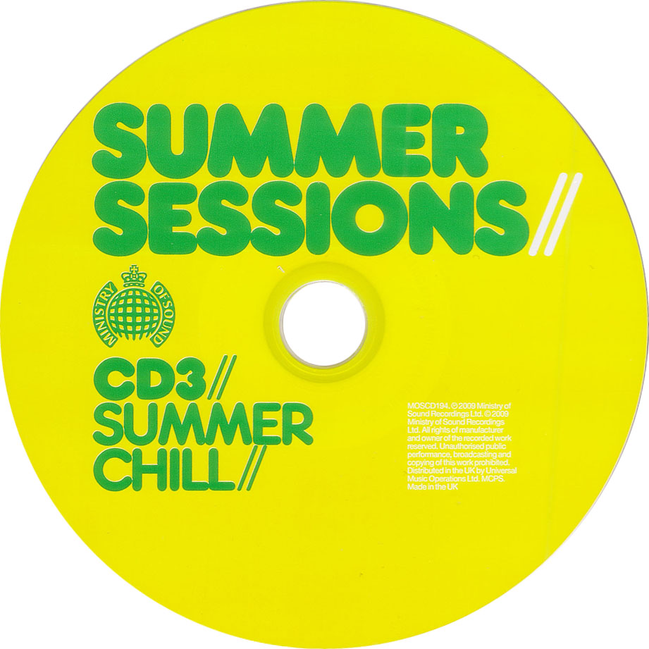 Cartula Cd3 de Ministry Of Sound Summer Sessions