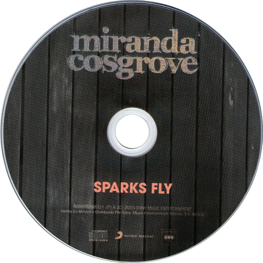 Cartula Cd de Miranda Cosgrove - Sparks Fly