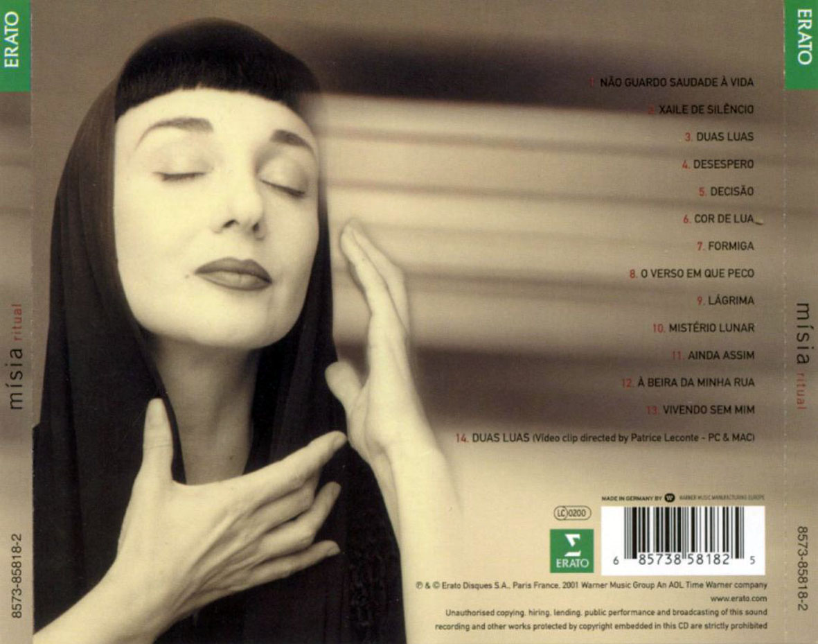 Cartula Trasera de Misia - Ritual