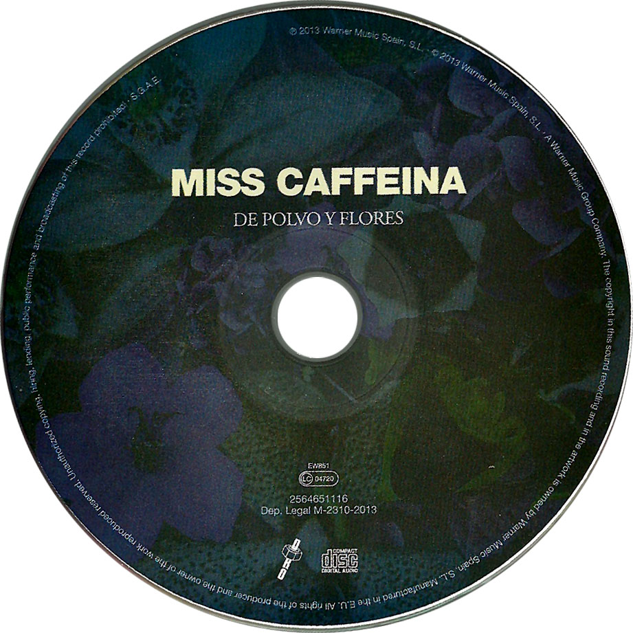 Cartula Cd de Miss Caffeina - De Polvo Y Flores