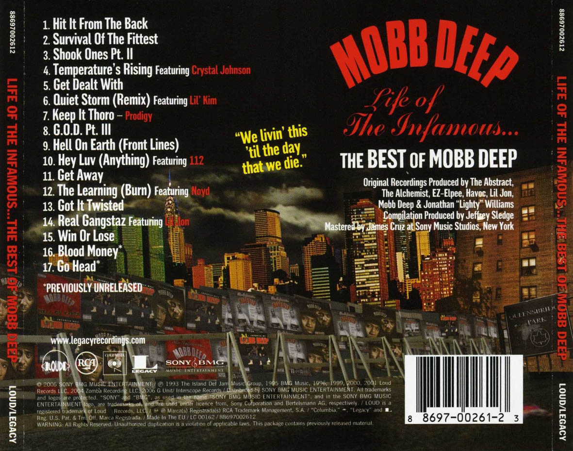 Cartula Trasera de Mobb Deep - Life Of The Infamous... The Best Of Mobb Deep
