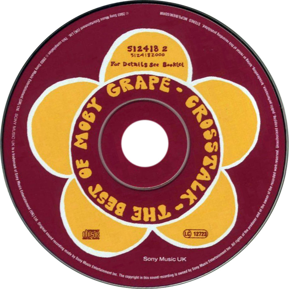 Cartula Cd de Moby Grape - Crosstalk: The Best Of Moby Grape