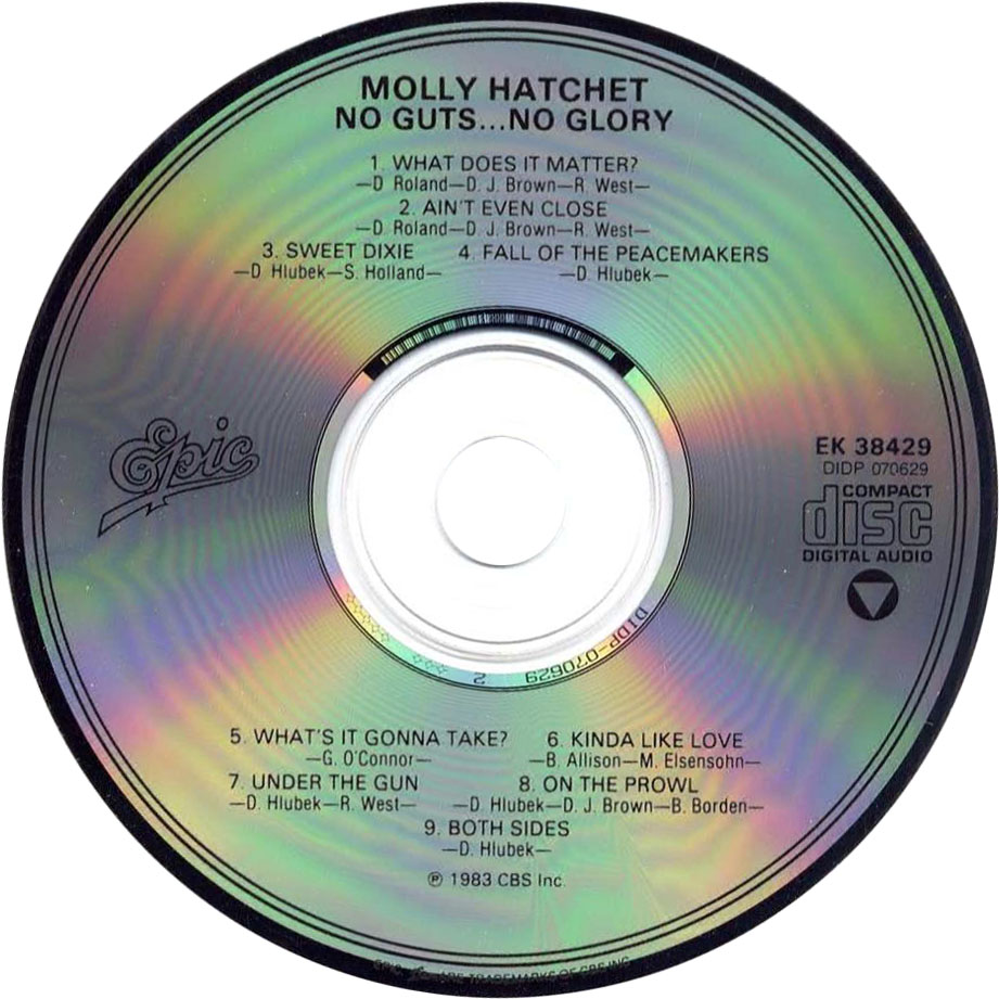 Cartula Cd de Molly Hatchet - No Guts... No Glory