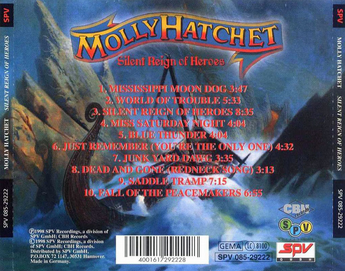 Cartula Trasera de Molly Hatchet - Silent Reign Of Heroes