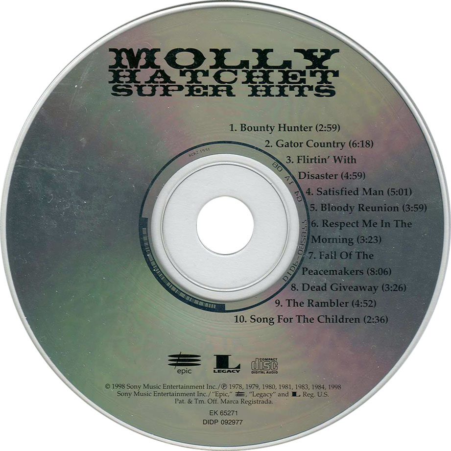 Cartula Cd de Molly Hatchet - Super Hits