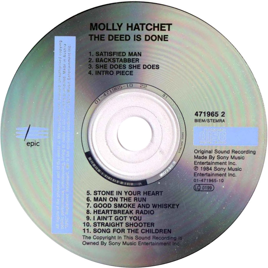 Cartula Cd de Molly Hatchet - The Deed Is Done