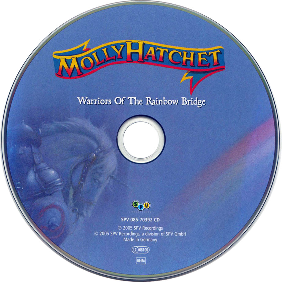 Cartula Cd de Molly Hatchet - Warriors Of The Rainbow Bridge
