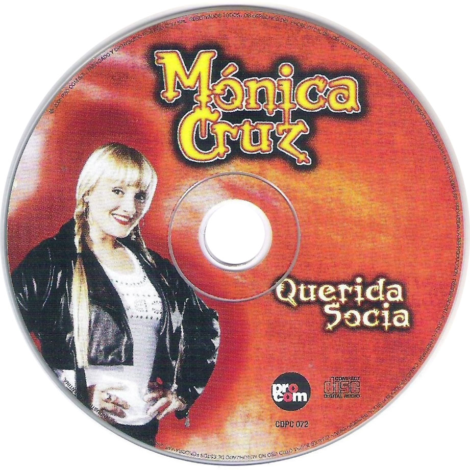 Cartula Cd de Monica Cruz - Querida Socia