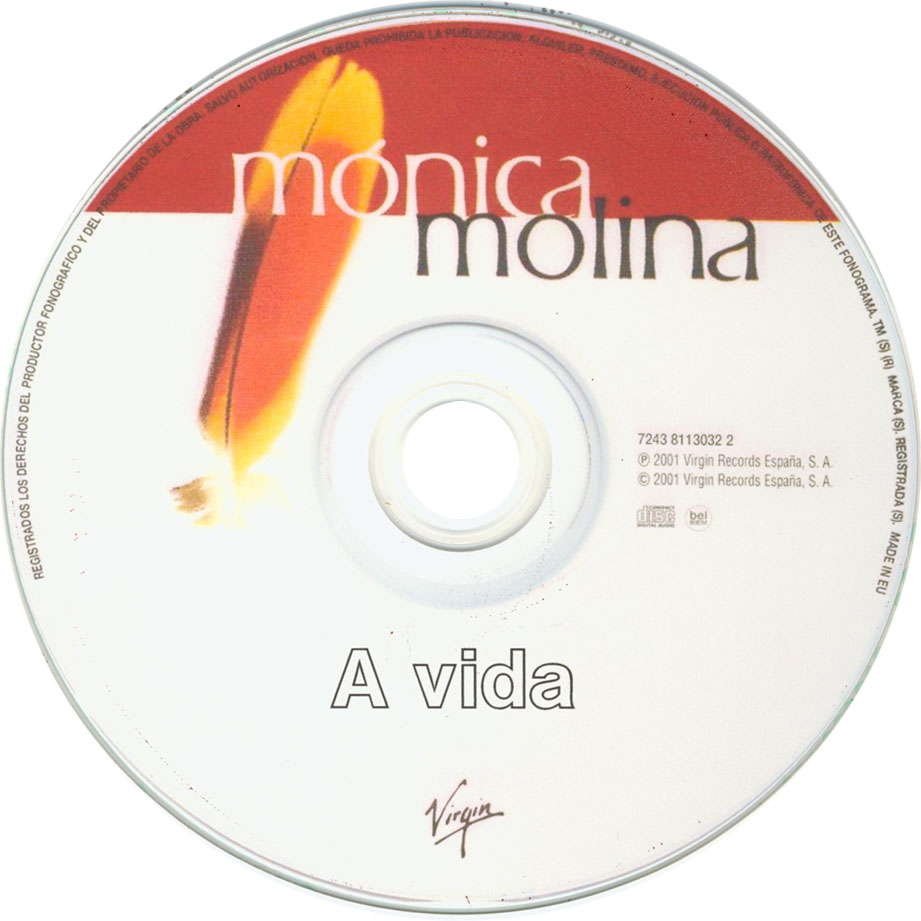 Cartula Cd de Monica Molina - A Vida