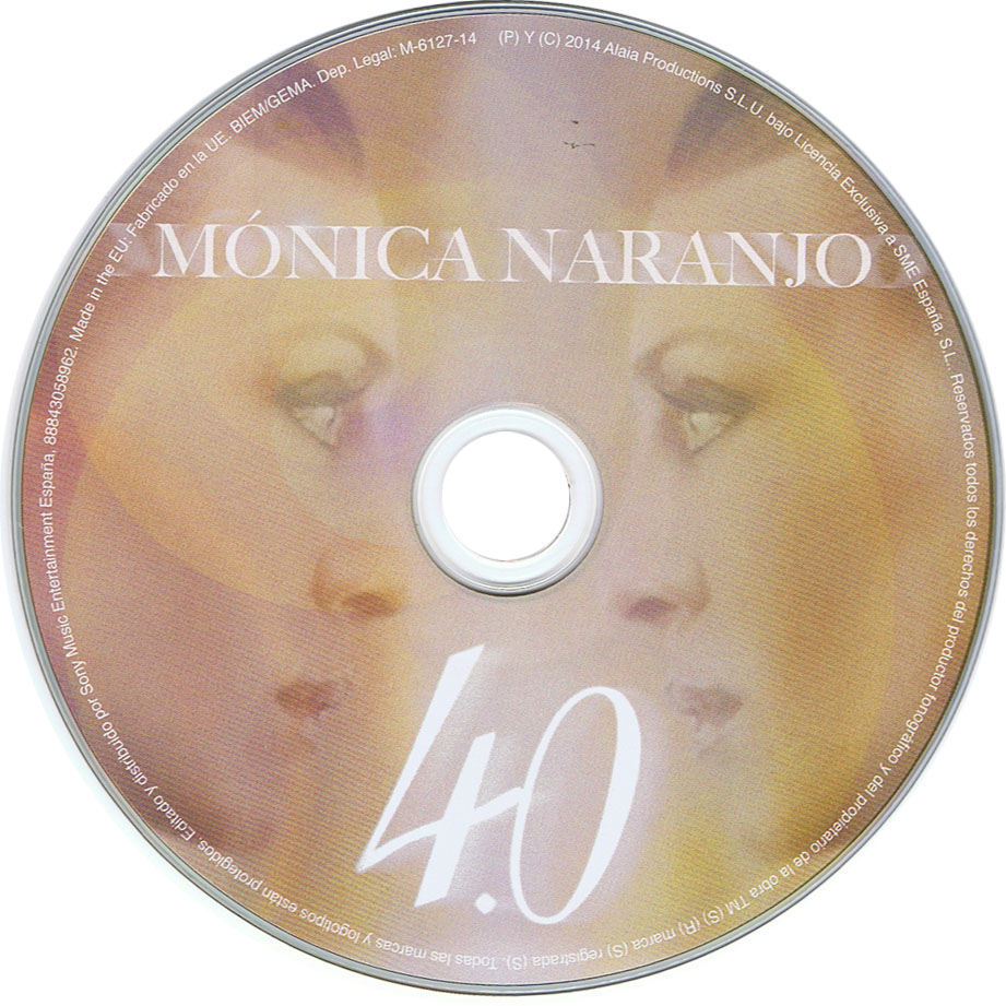 Cartula Cd de Monica Naranjo - 4.0