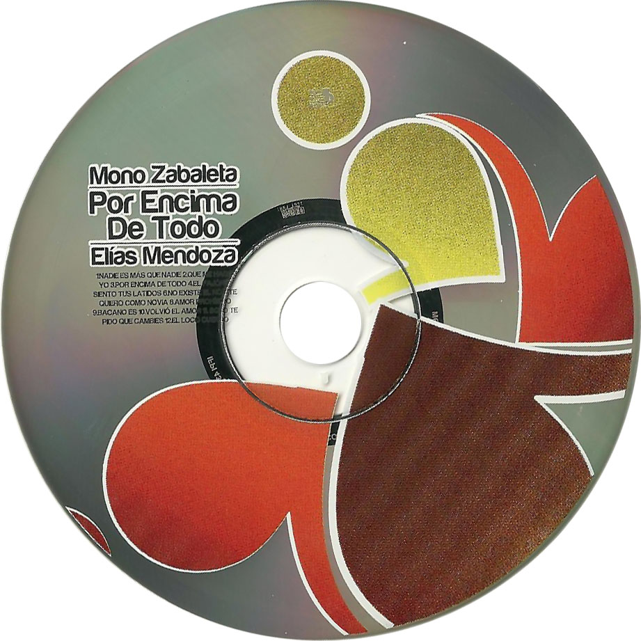 Cartula Cd de Mono Zabaleta & Elias Mendoza - Por Encima De Todo