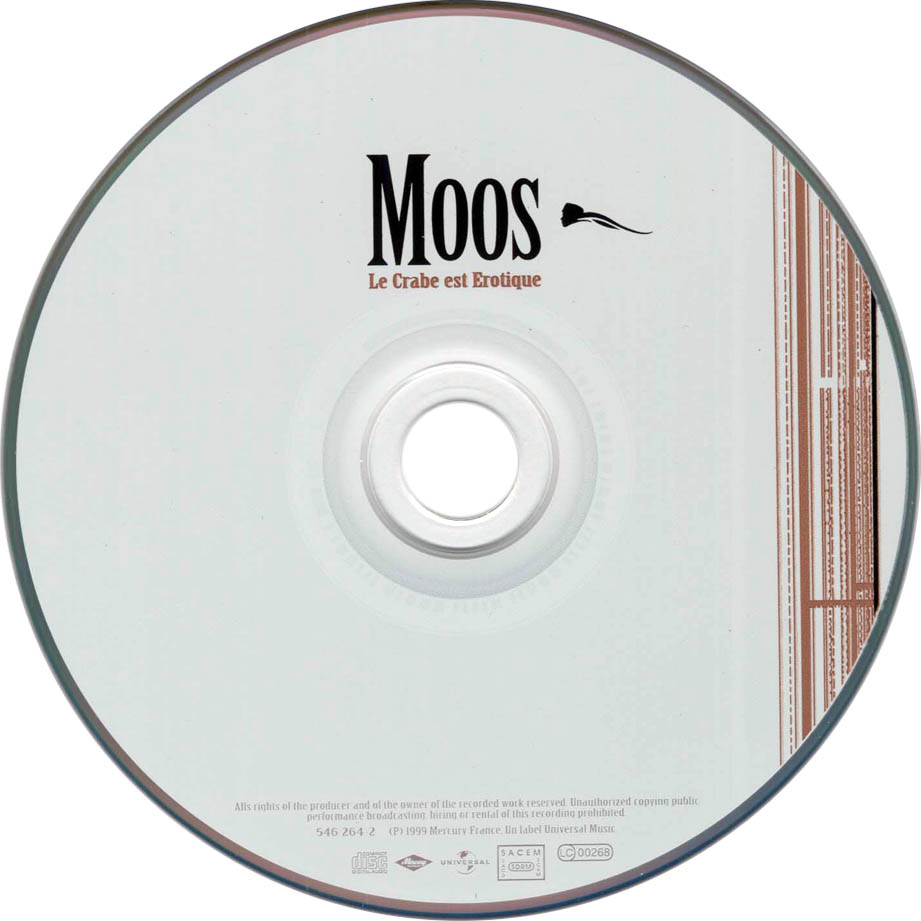 Cartula Cd de Moos - Le Crabe Est Erotique