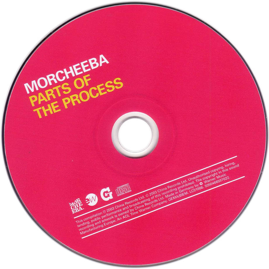 Cartula Cd de Morcheeba - Parts Of The Process