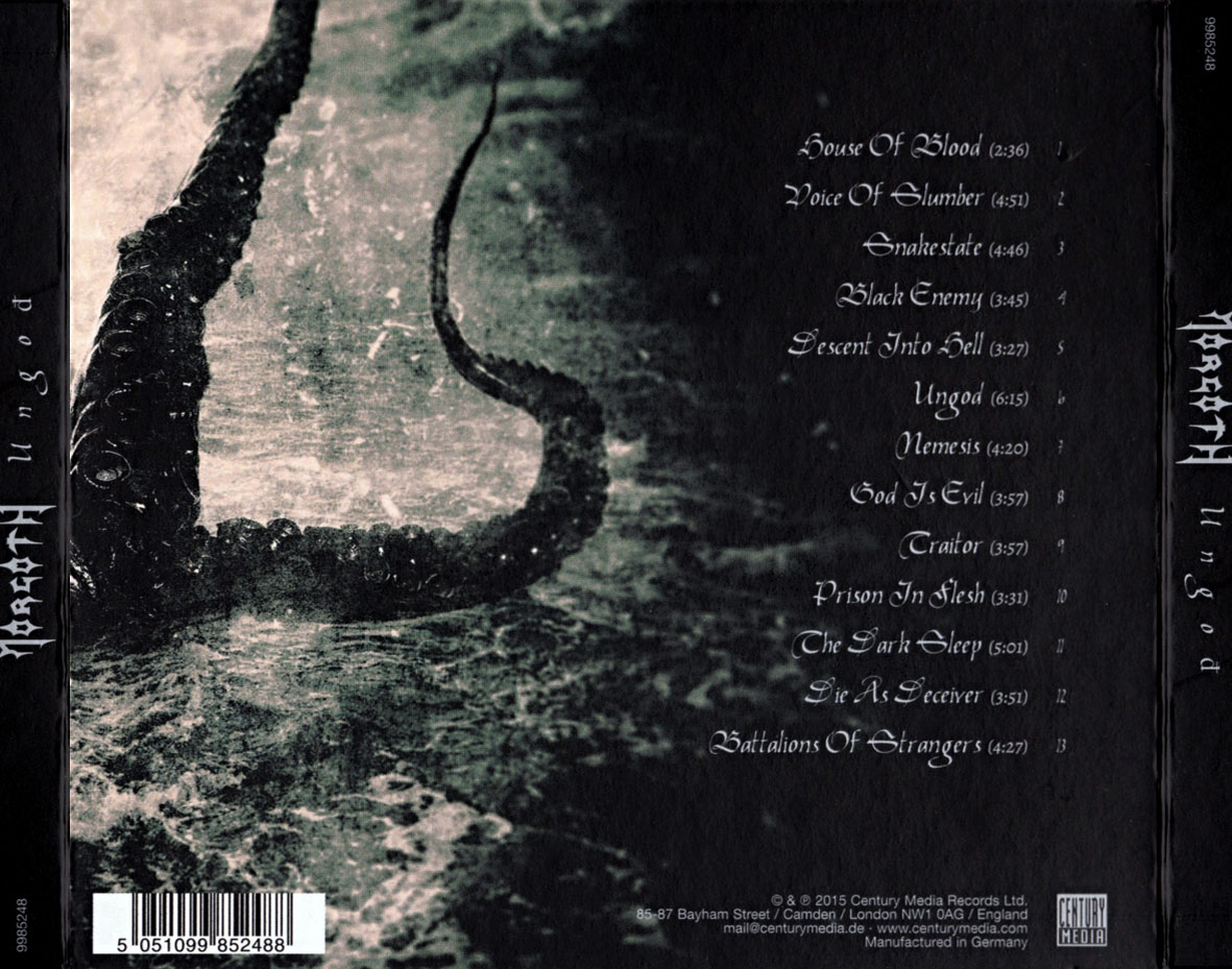Cartula Trasera de Morgoth - Ungod (Limited Edition)