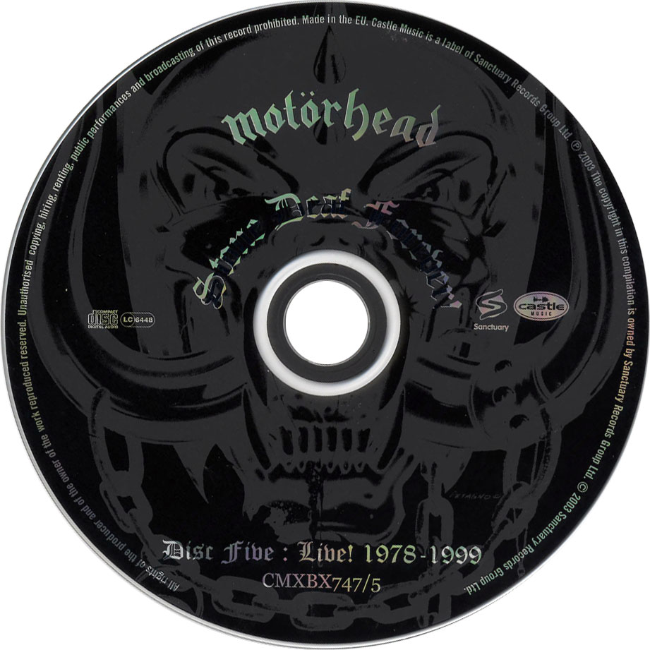 Cartula Cd de Motrhead - Stone Deaf Forever! Disc Five 1978-1999