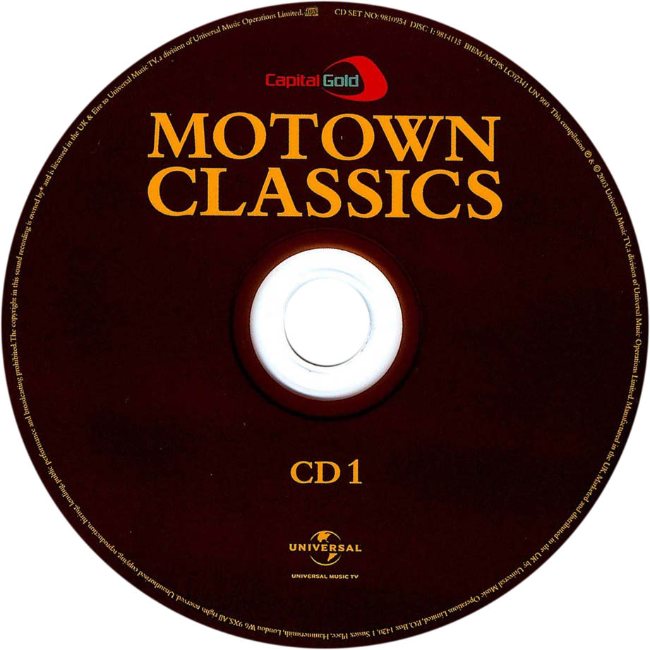Cartula Cd1 de Motown Classics: The Soul Of A Nation