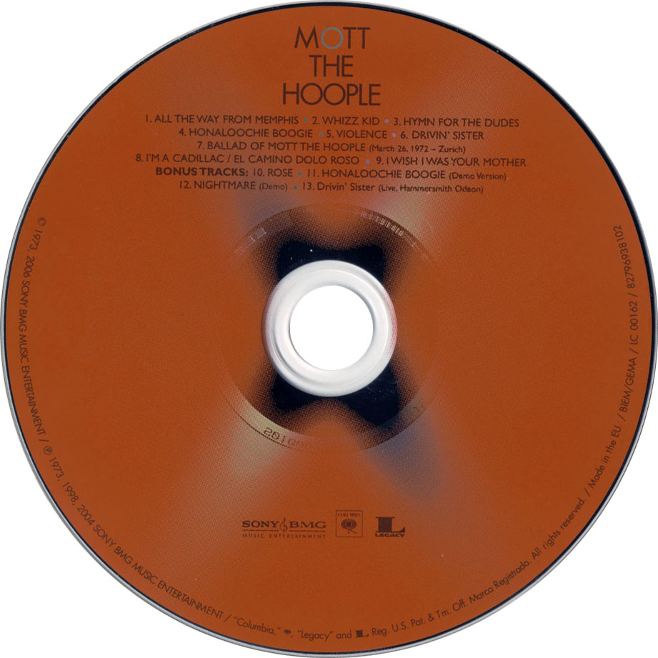 Cartula Cd de Mott The Hoople - Mott (2006)