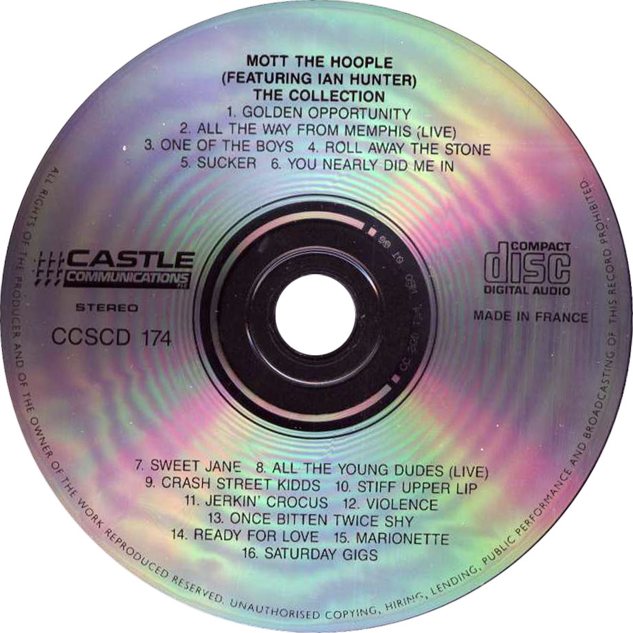 Cartula Cd de Mott The Hoople - The Collection