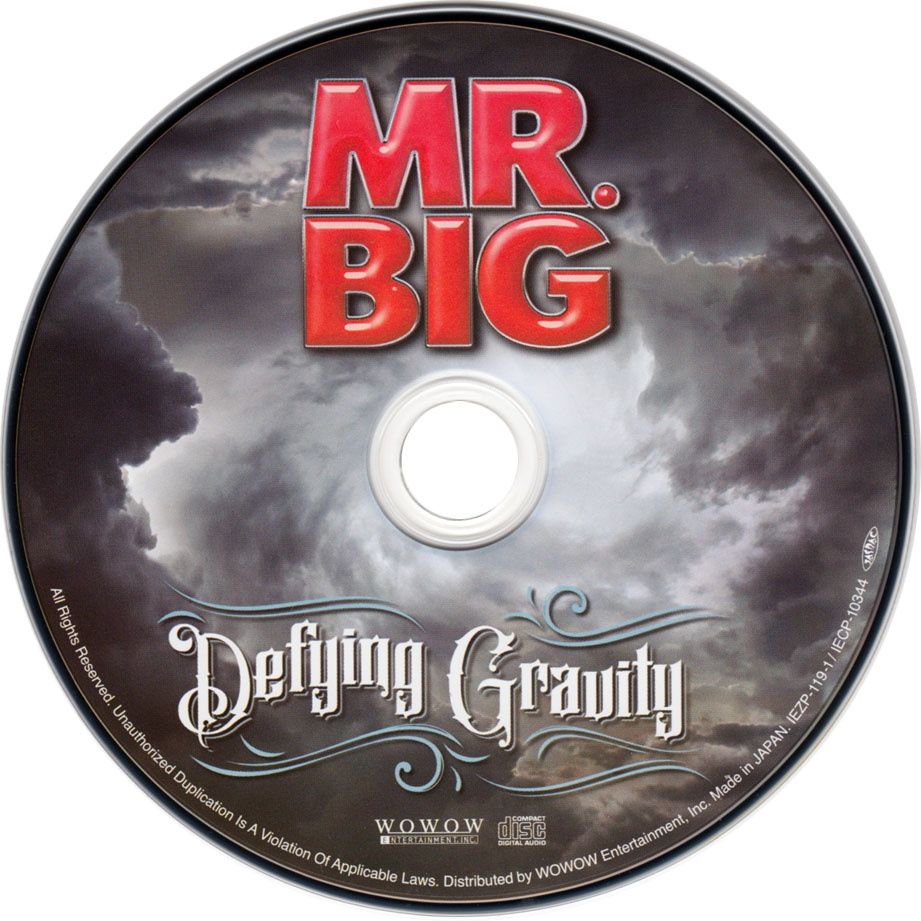 Cartula Cd de Mr. Big - Defying Gravity