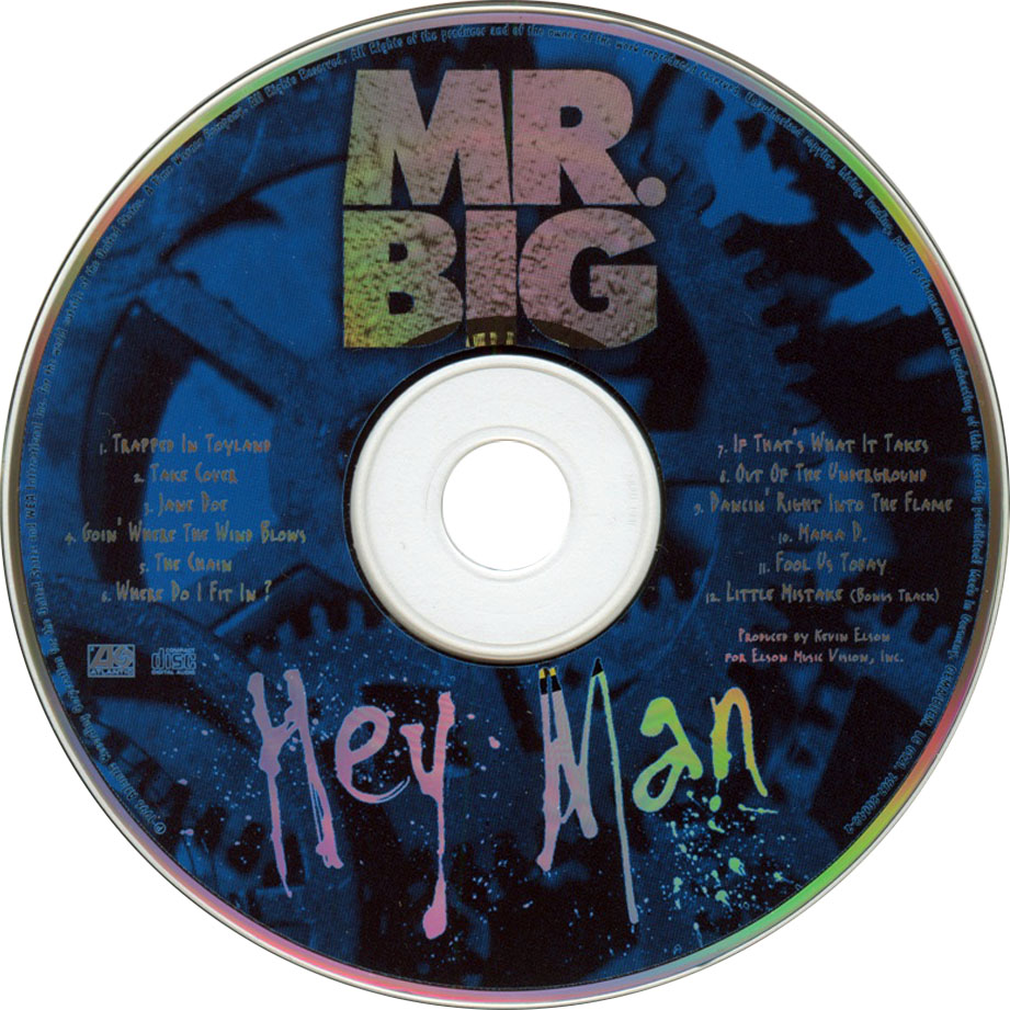 Cartula Cd de Mr. Big - Hey Man