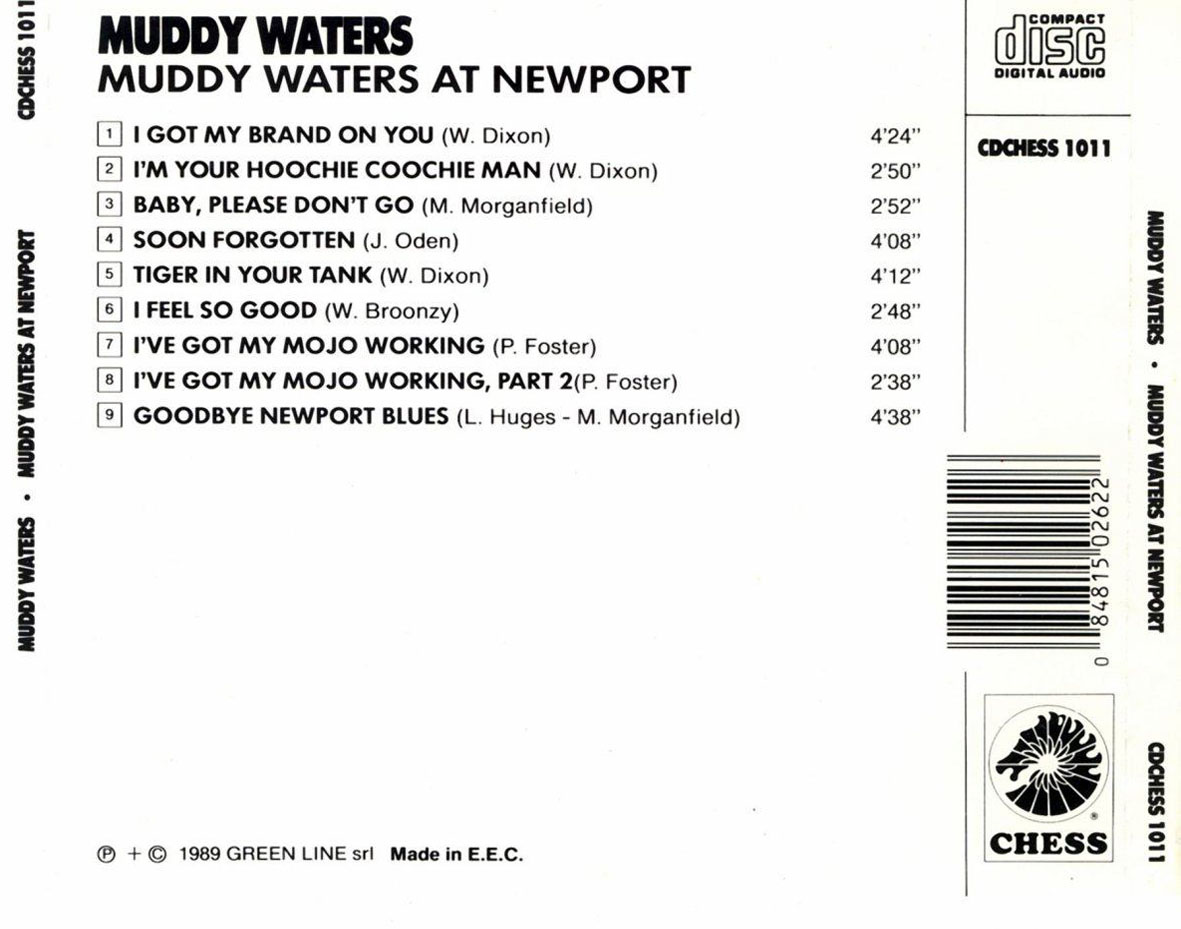 Cartula Trasera de Muddy Waters - Muddy Waters At Newport