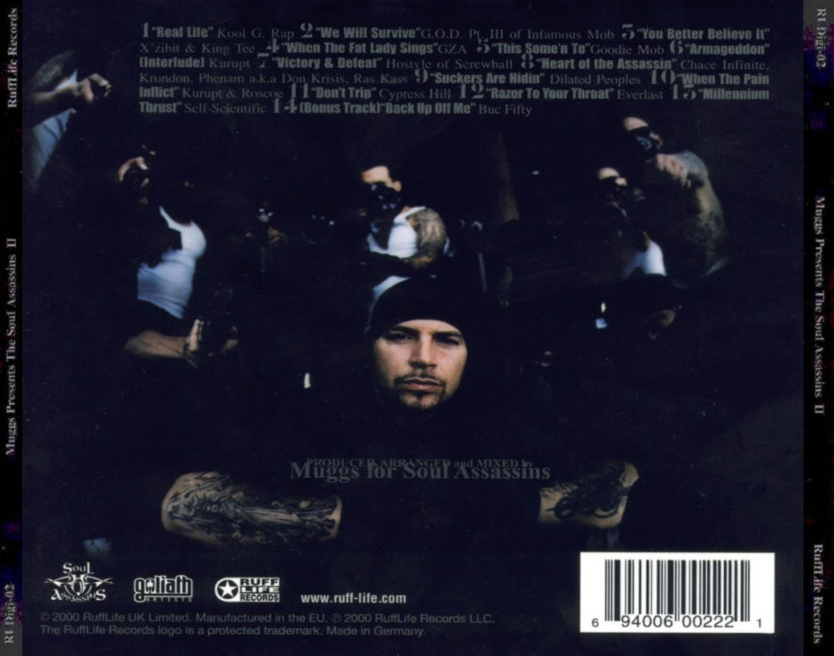 Cartula Trasera de Muggs - The Soul Assassins II