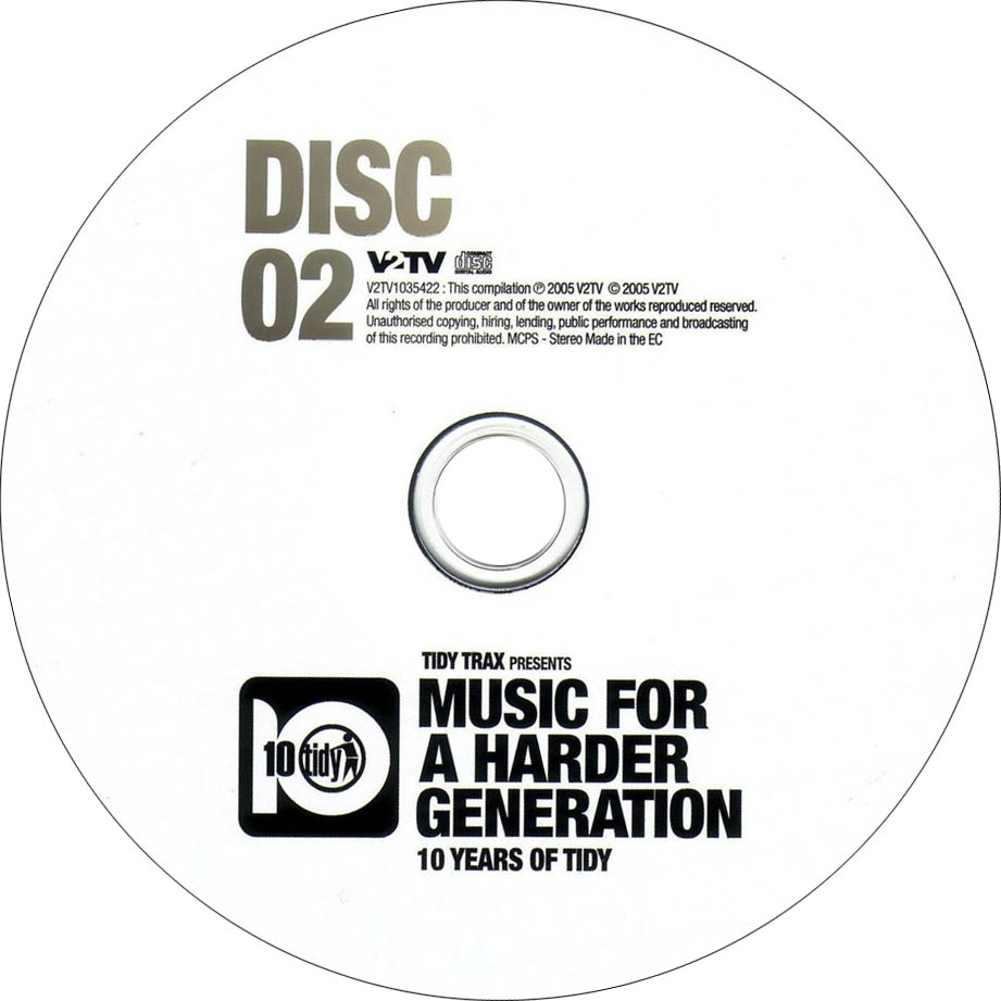 Cartula Cd2 de Music For A Harder Generation: 10 Years Of Tidy