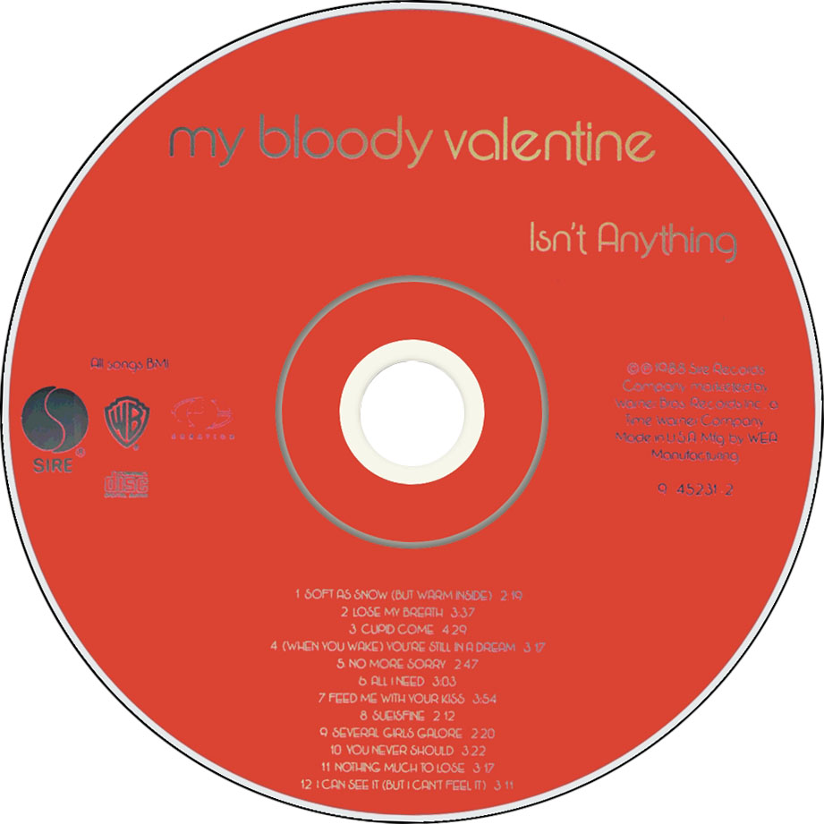 Cartula Cd de My Bloody Valentine - Isn't Anything