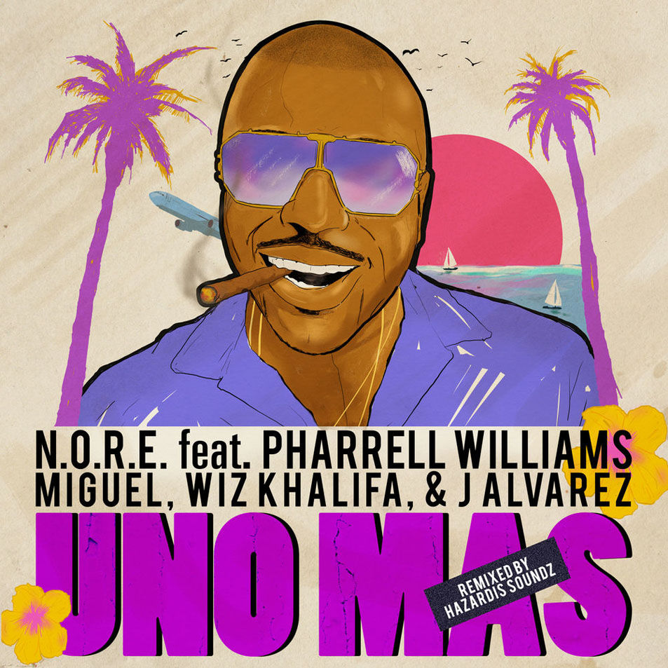 Cartula Frontal de N.o.r.e. - Uno Mas (Featuring Pharrell Williams, Miguel, Wiz Khalifa & J Alvarez) (Remix) (Cd Single)