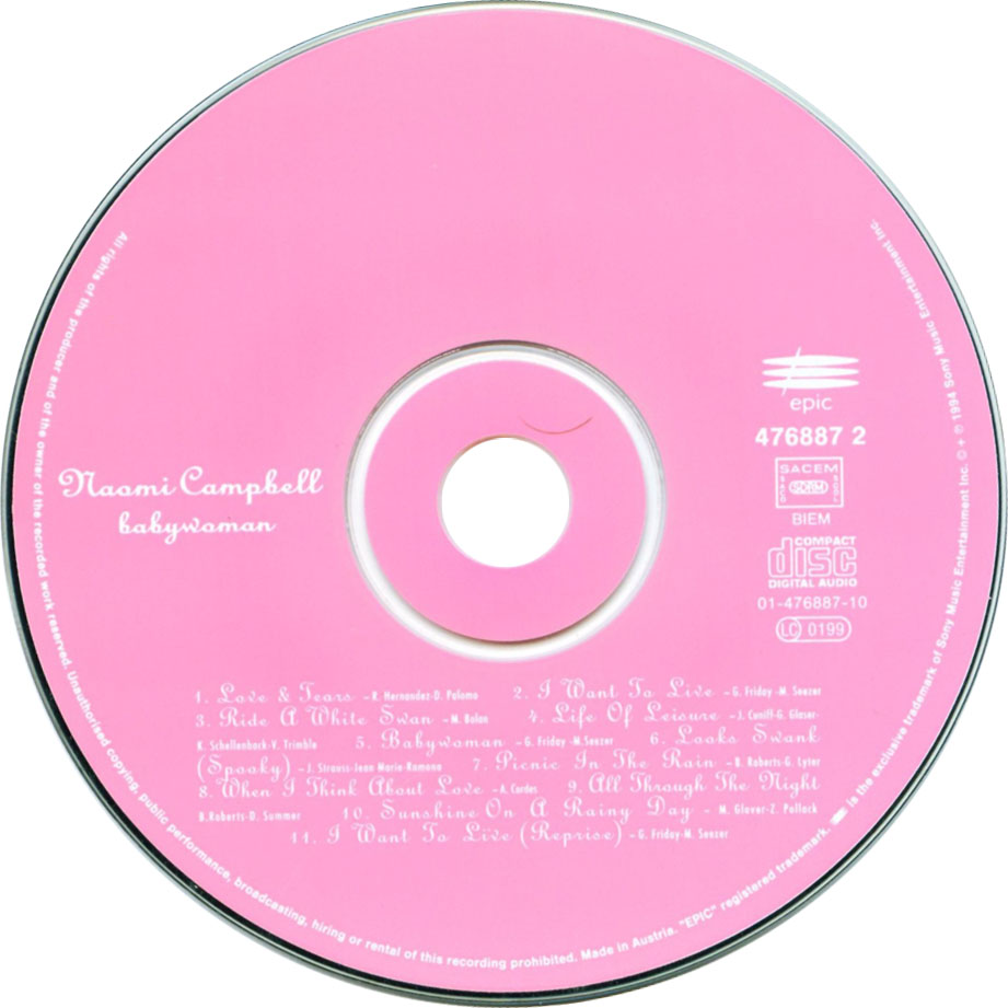 Cartula Cd de Naomi Campbell - Babywoman