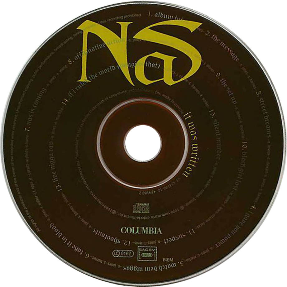 Cartula Cd de Nas - It Was Written