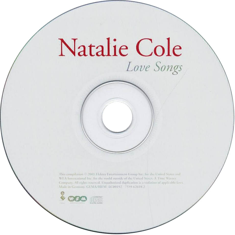 Cartula Cd de Natalie Cole - Love Songs