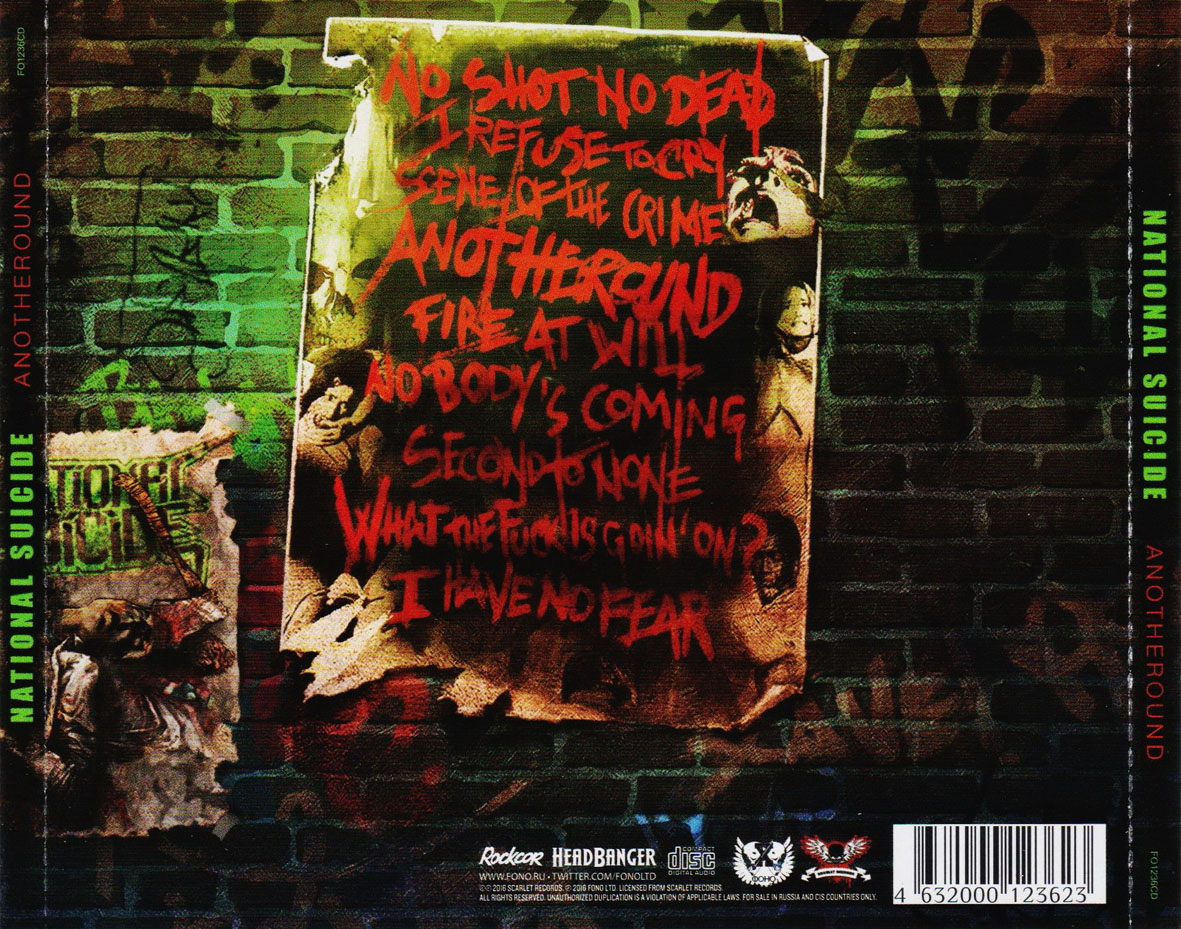 Cartula Trasera de National Suicide - Anotheround