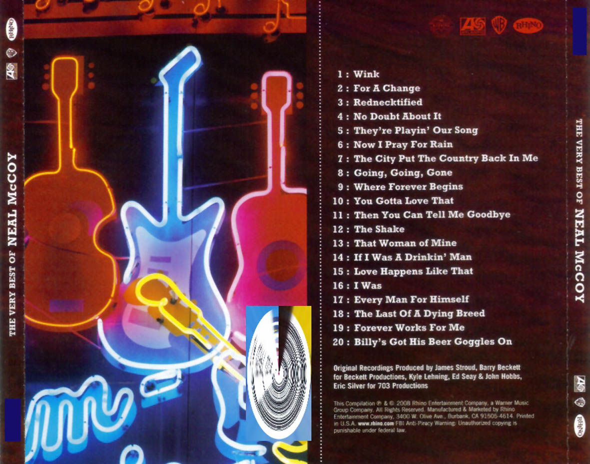 Cartula Trasera de Neal Mccoy - The Very Best Of Neal Mccoy