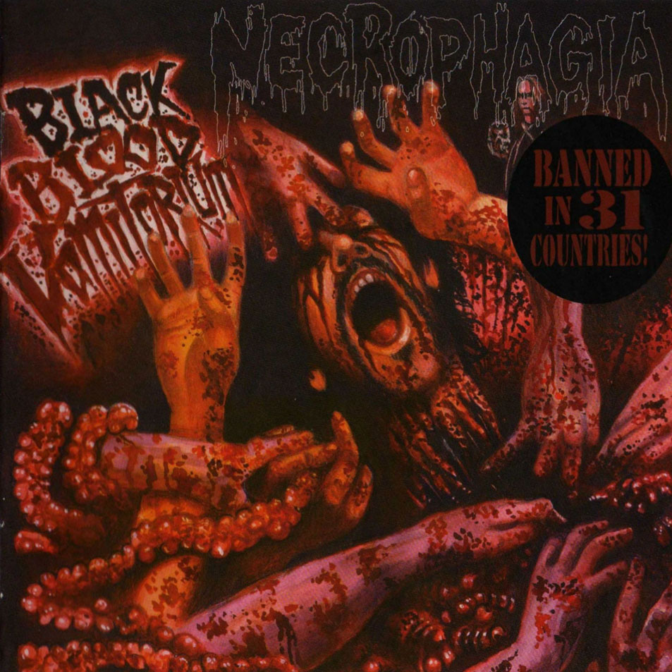Cartula Frontal de Necrophagia - Black Blood Vomitorium (Ep)