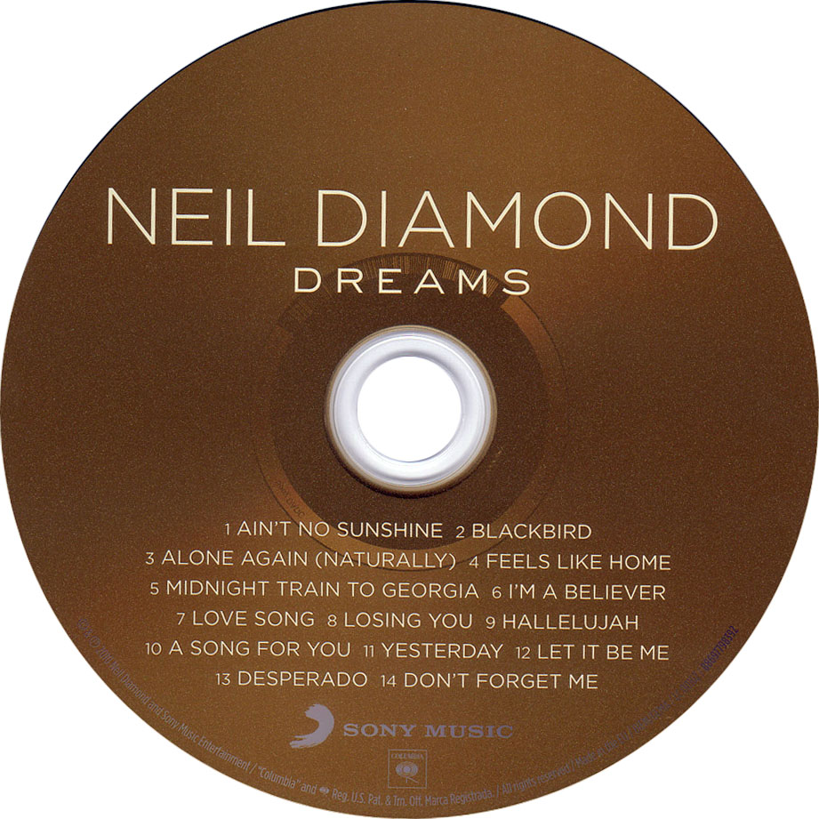 Cartula Cd de Neil Diamond - Dreams