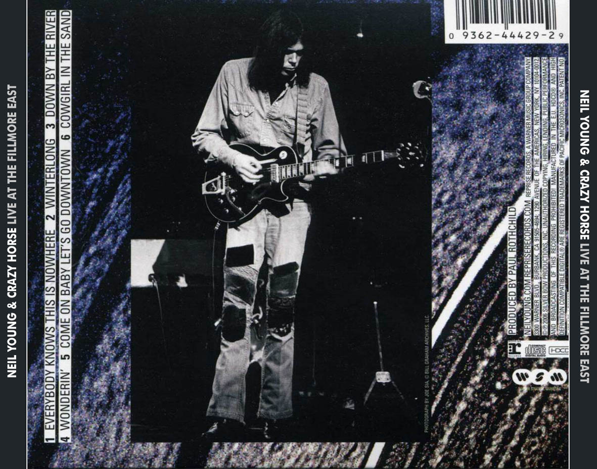 Cartula Trasera de Neil Young & Crazy Horse - Live At The Fillmore East