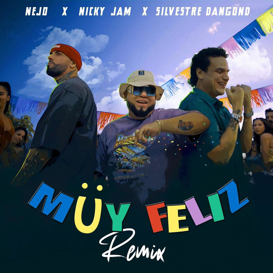 Cartula Frontal de ejo - Muy Feliz (Featuring Nicky Jam & Silvestre Dangond) (Remix) (Cd Single)