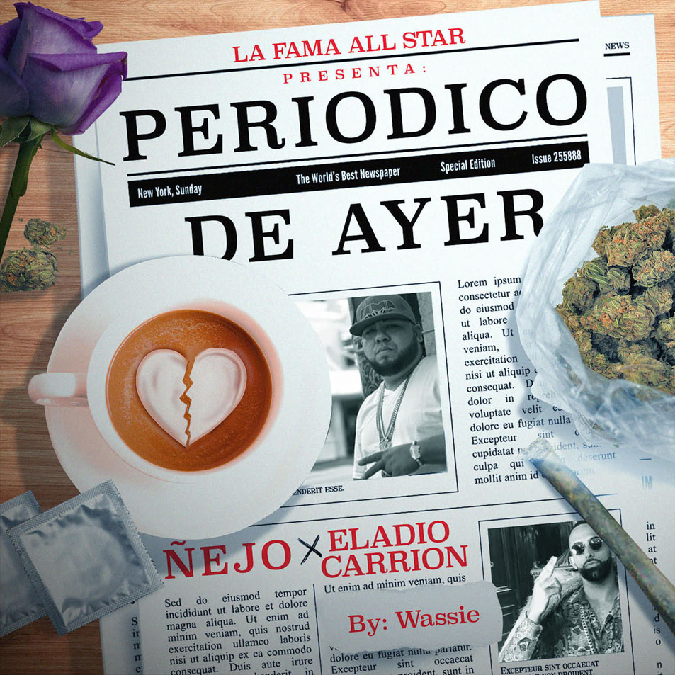 Cartula Frontal de ejo - Periodico De Ayer (Featuring Eladio Carrion) (Cd Single)
