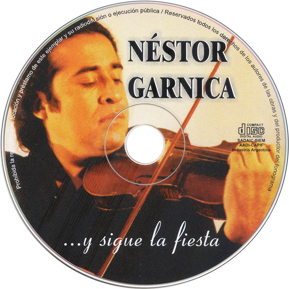 Cartula Cd de Nestor Garnica - ...y Sigue La Fiesta