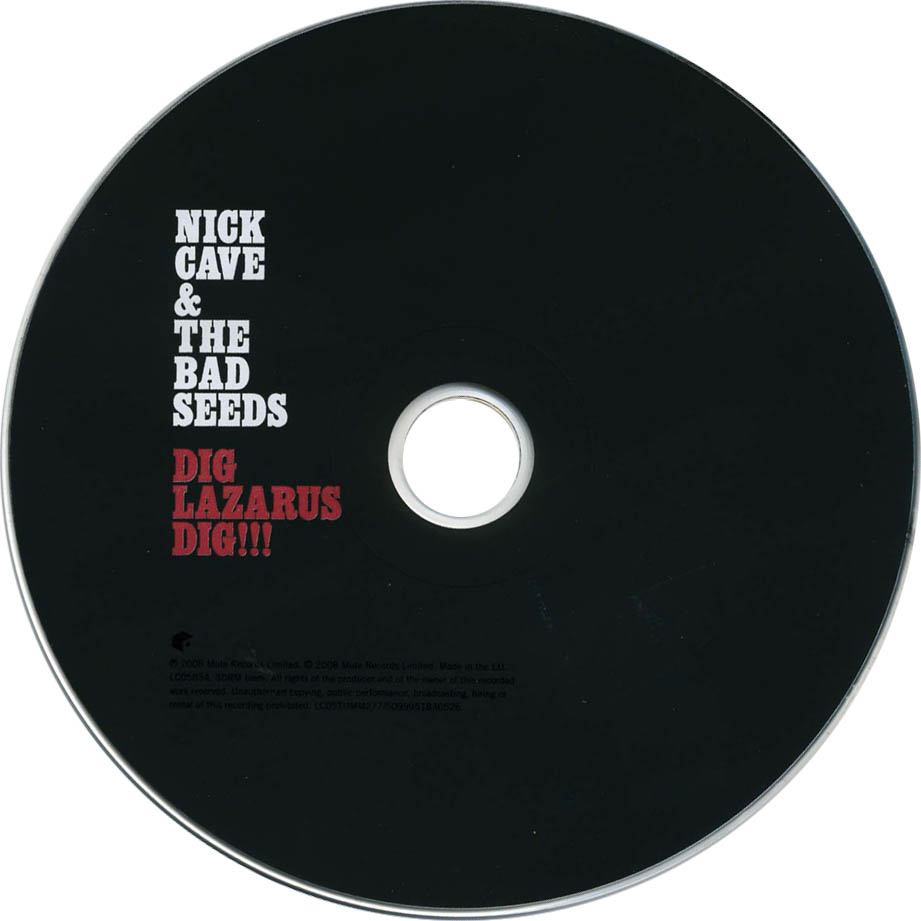 Cartula Cd de Nick Cave & The Bad Seeds - Dig, Lazarus, Dig!!!