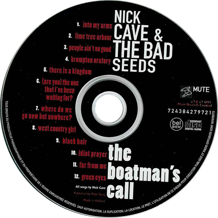 Cartula Cd de Nick Cave & The Bad Seeds - The Boatman's Call