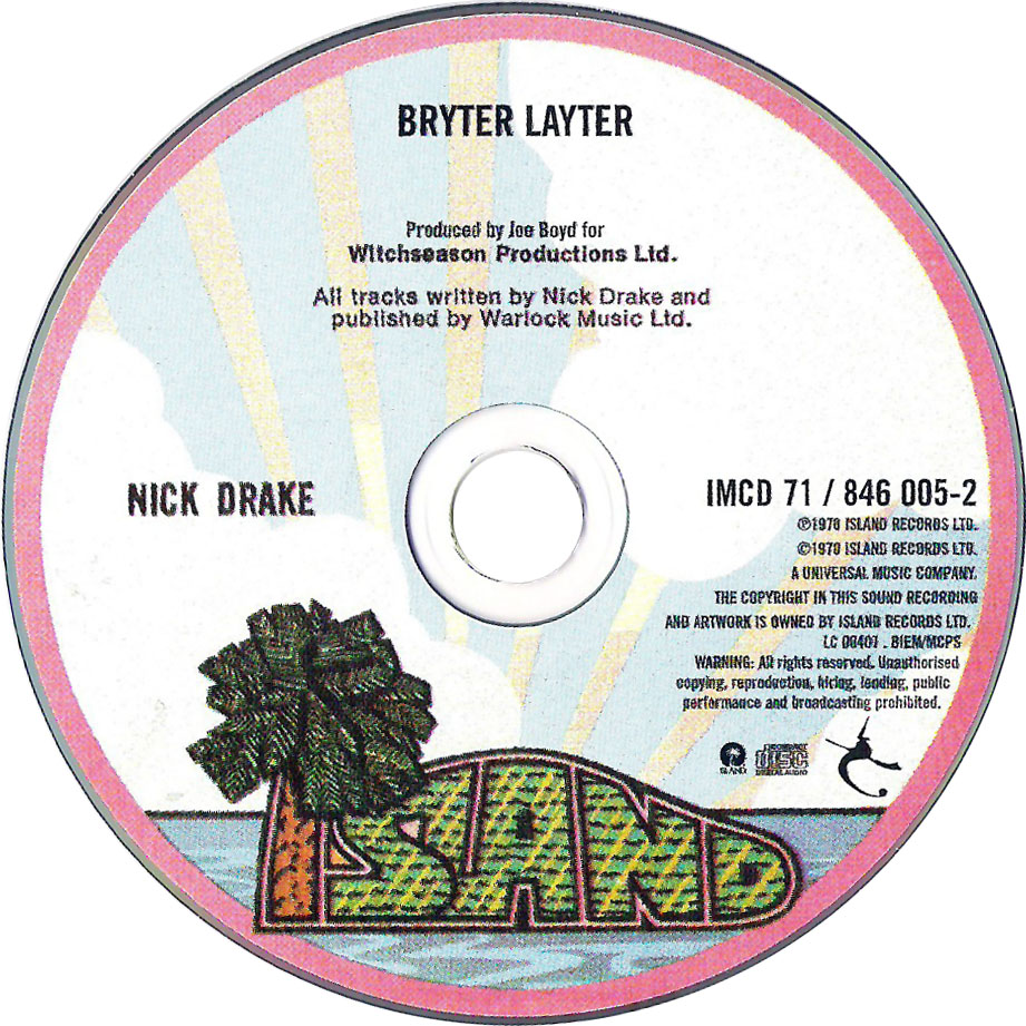 Cartula Cd de Nick Drake - Bryter Layter